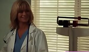 Sexy busty blonde lesbos Together quiet Siren, Verronica Kirei make out in the doctors office nad adulate it