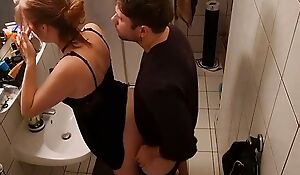 Stepsister Fucked In The Bathroom And Almost Got Caught Wits Stepmother