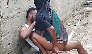 African chubby cock gets a ride into vault of heaven by a street hooker.