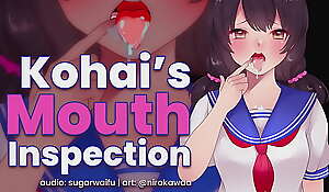 Kouhai's indiscretion   inspection? (ASMR) indiscretion sounds lewd anime girl sugarwaifu