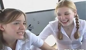 Micro jugged schoolgirl gives sopping blowjob and rails learn be advisable for