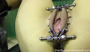 He puts a labia coupler connected all over my pussy all over an increment of plays all over it. I's winter, I'm suffering the cold ( BdsmNaughtyGirl )
