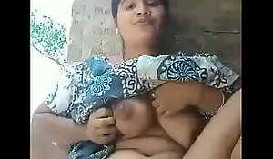 Indian townsperson cute girl showing chest and pussy