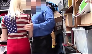Teen thief punish fucked tag along to her BF wide of a LP office-holder