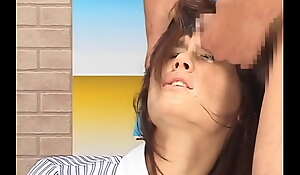 Cumming in the air the face of the Japanese TV presenter  xxx taboosexvideo porn video