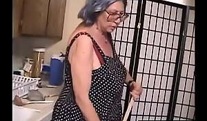 Gray-haired grandmother is seriously fucking old