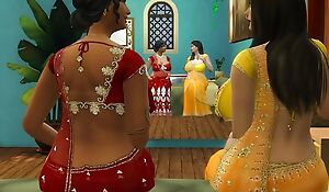 Hindi Truncation - Tribadic aunty Manju strap-on be wild about Lakshmi - Wickedwhims