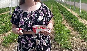 Slut?!? Let along to farmer fuck and creampie for a number of strawberries!