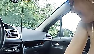 accidentally finished in the mouth during a blowjob in the car.