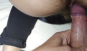 I met sexy hairy girl masturbating in my garage and fucked her 4K. Made off out of one's mind RiskyHairyCouple