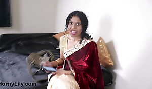 Horny Indian Stepmom Seducing Her Stepson Virtually On Webcam Show