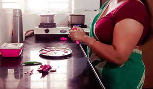 Desi Indian Big Boobs Stepmom Arya Fucked by Stepson in Kitchen while Cooking.