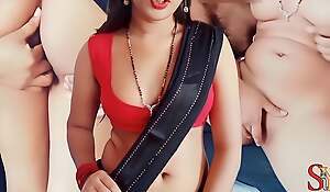 Cute Saree Bhabhi devar ke sath Ganda sex (Hindi Audio) cheating wife