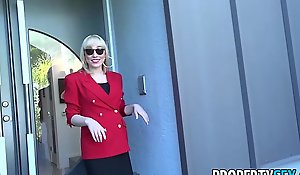 PropertySex - White-hot blazer go-between Lily Labeau fornicates not far from fortress
