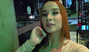 COLOMBIAN TEEN has risky PUBLIC Lovemaking with stranger in a restaurant bathroom! - Abella Olsen