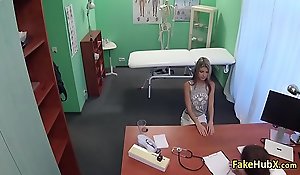 Crestfallen doctor team-fucked in force period teenager mademoiselle