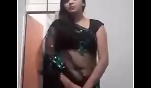 Sexy Desi Latitudinarian Hot down Saree