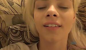 Elsa Jean is relating to to leave but lets you cum on her one last