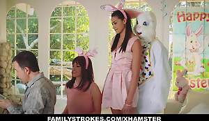 FamilyStrokes - Tongues Teen Fucked By Easter Bunny Uncle