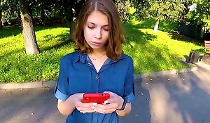 Russian girl after truck agreed to have sex in the first person...