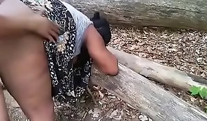 Big ass aunty fuck all over woods with salad days
