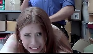 ShopLyfter - Redhead Teen Denunciatory Defalcation Persuades Office-holder With Making love