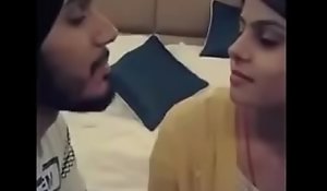 Punjabi boy kissing girlfriend