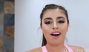 Thick Teen Latina Broad in the beam Natural Tits Post Workout Fuck
