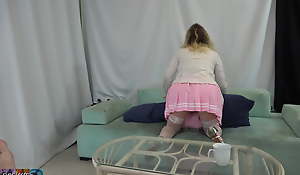 Stepdaughter seduces stepdad while mom is out of make an issue of house