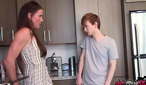 MILF Sofie Marie Mishandle Fucking Say no to Strung up Young Stepson