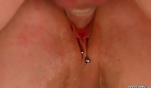 MyFirstPublic Conjoin strip nearly Amadea Emily increased by the brush tight eroded pussy