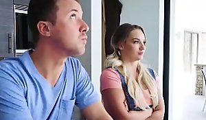 Spliced hires babysitter for their way husband who he fucks anal