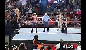 054 WWE Backside 09-07-07 Candice Michelle coupled with Mickie James vs Jillian Hall coupled with Beth Phoenix