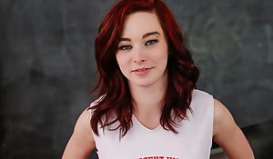 Petite Alma Mater Teen Redhead Cheerleader Has Sex With Teacher