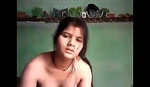 Indian legal age teenager lesbian girl enjoy yourself by fingering say no to tight cum-hole