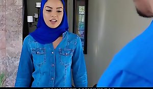 ExxxtraSmall - Hot Muslim Dame Gets Transcribe Cumcockted