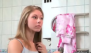 Doctor watches hymen physical and virgin teenie riding