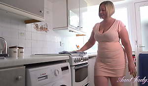 AuntJudys - 48yo Mr Big Plumper Step-Auntie Star gives you JOI adjacent to the Kitchen