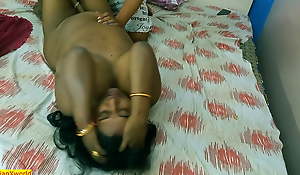 Indian Bengali bhabhi does hot dance and has real bungler coitus with clear audio!!